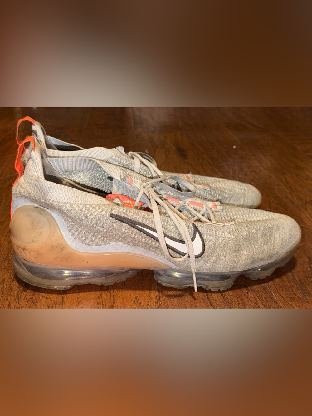Nike Air VaporMax 2021 Flyknit Grey Fog Bright Mango